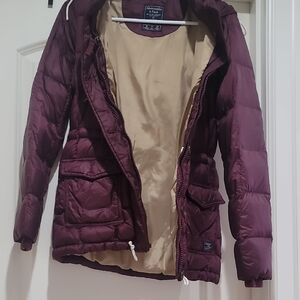 Abercrombie & Fitch XS Women's Magenta Purple Puffer Jacket